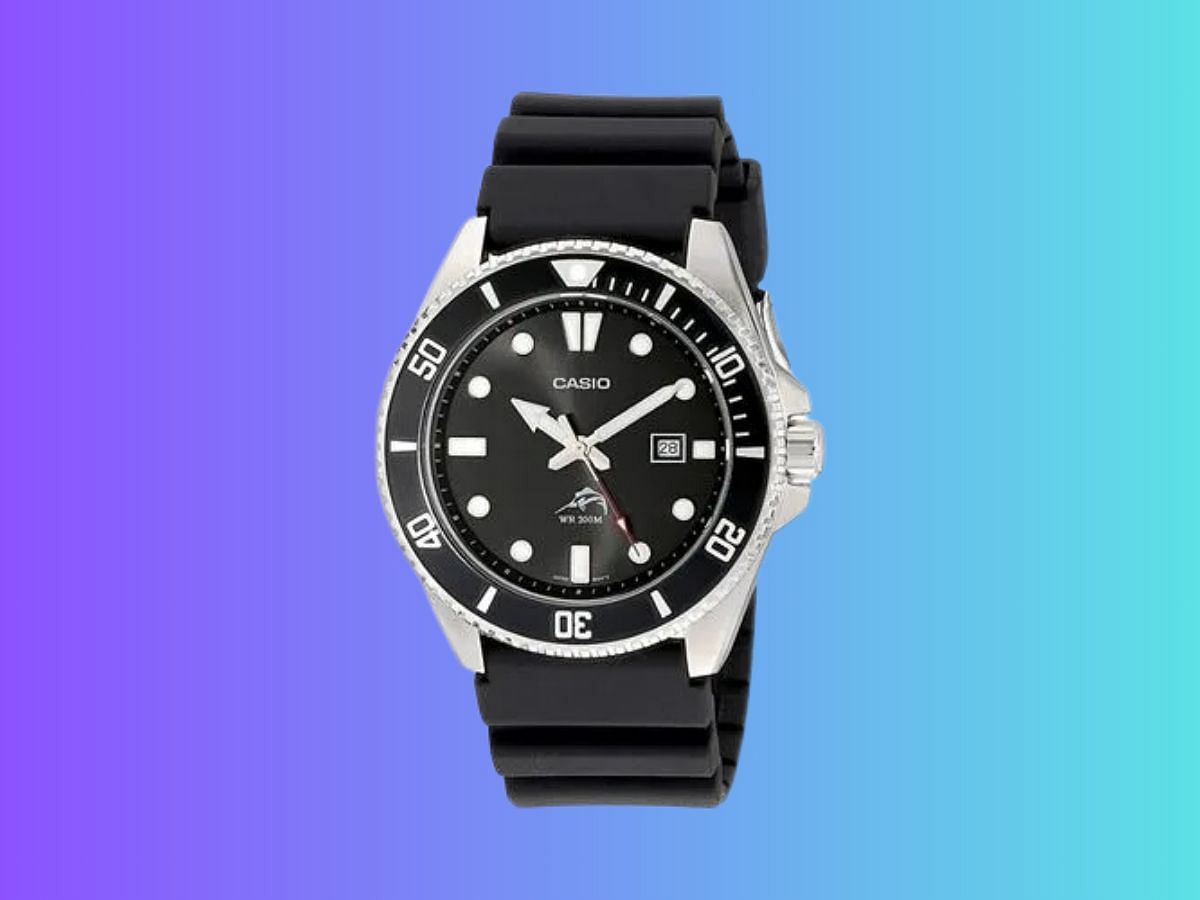 Black MDV106-1AV Dive Casio vintage watch (Image via Amazon)