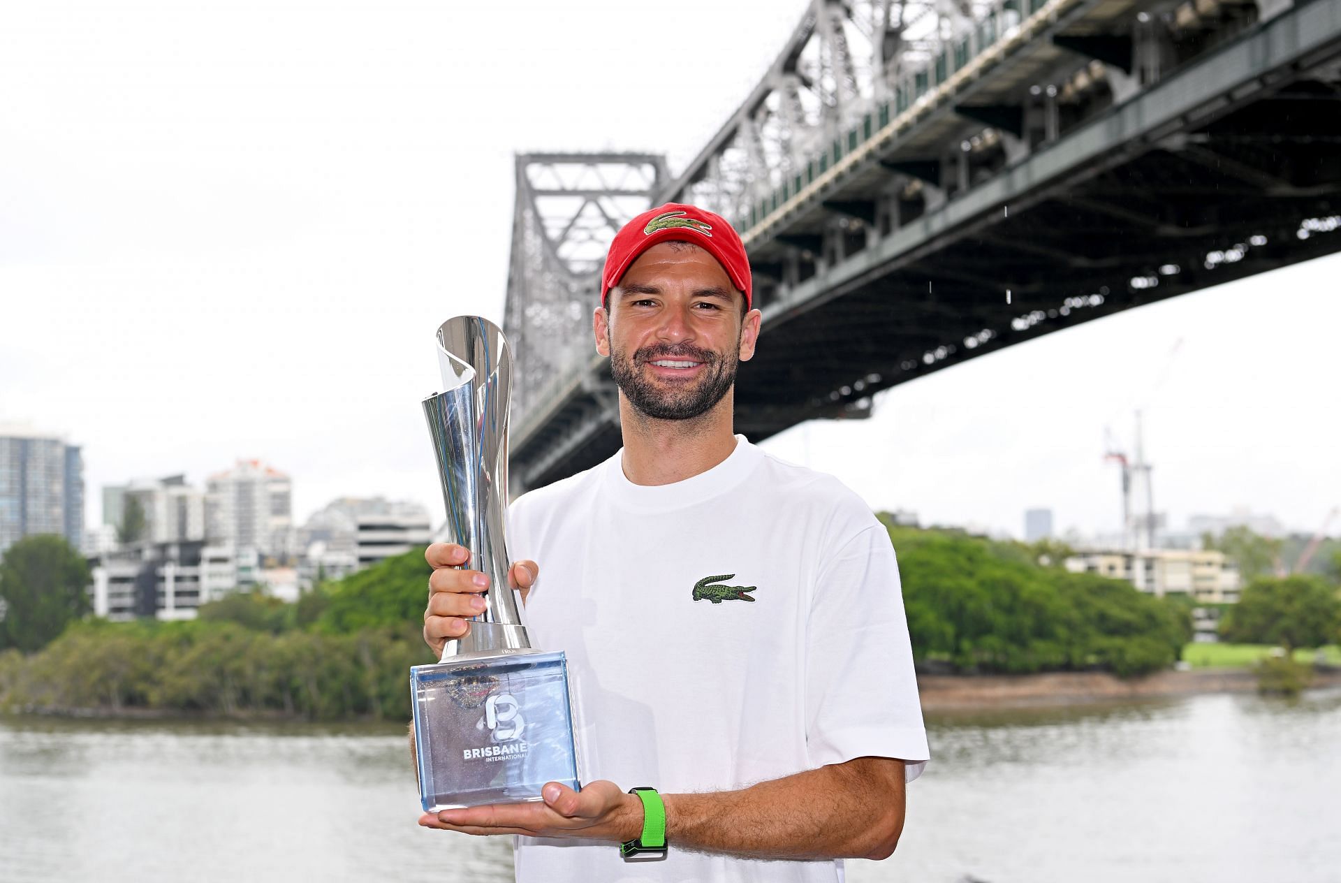 Grigor Dimitrov at the 2024 Brisbane International.