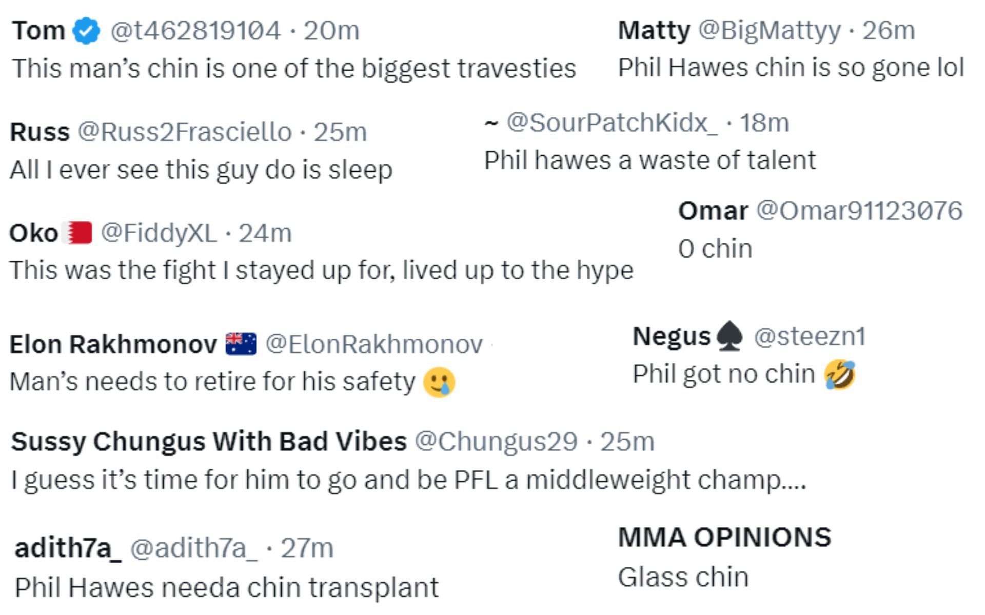 MMA fans react to Hawes vs. Ferreira