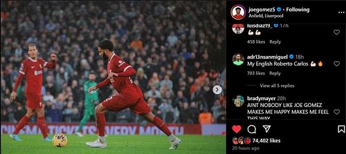 Joe Gomez's Instagram.