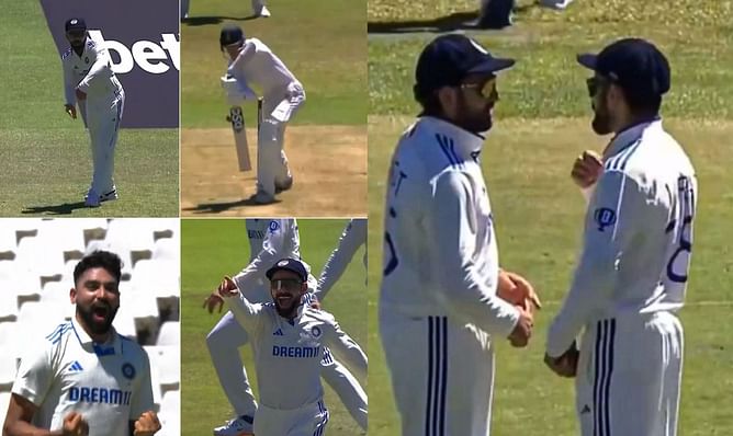 [Watch] Mohammed Siraj dismisses Marco Jansen after taking Virat Kohli's advice during 2nd IND vs SA Test
