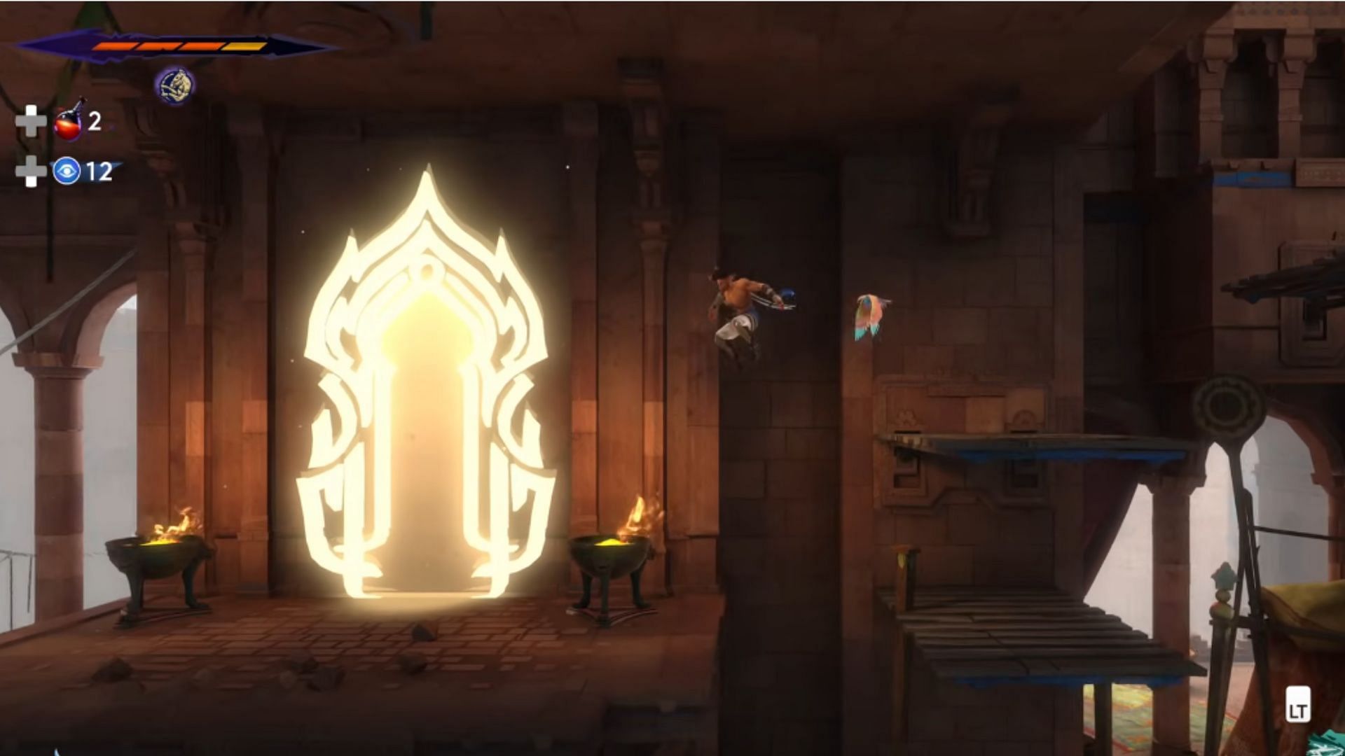 In the upper section, you will come across a portal-like opening (Image via Ubisoft)