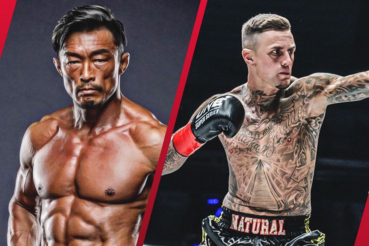 Sexyama (Left) faces Nieky Holzken (Right) at ONE 165