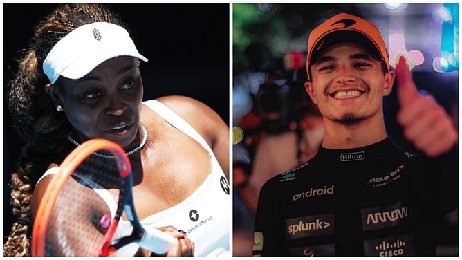 2023 Australian Open semi-finalist Sloane Stephens fangirls over McLaren star Lando Norris after his contract extension announcement