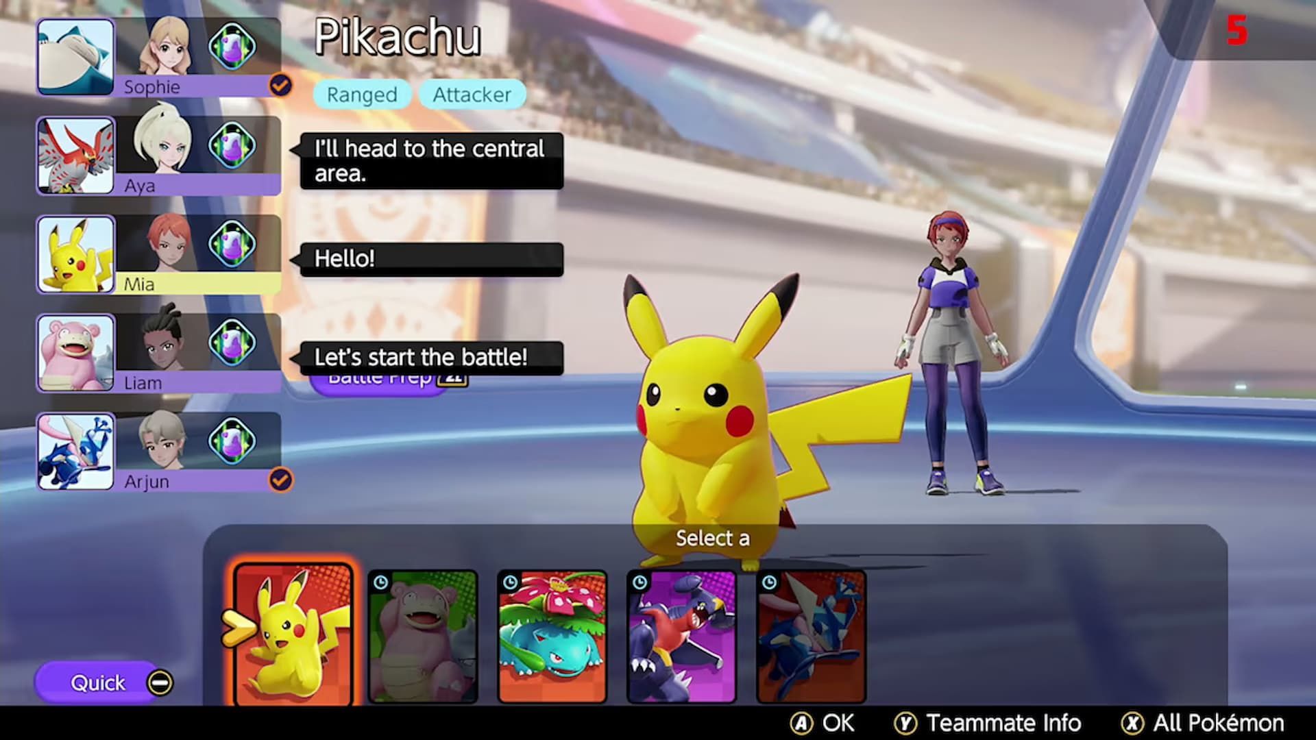 Unite license selection menu (Image via The Pokemon Company)