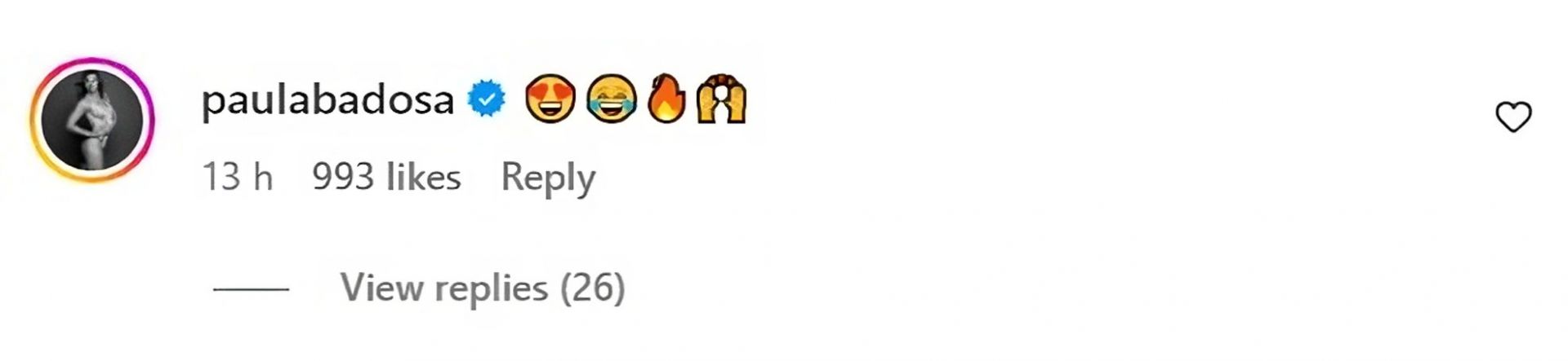 Η Paula Padosa στο Instagram