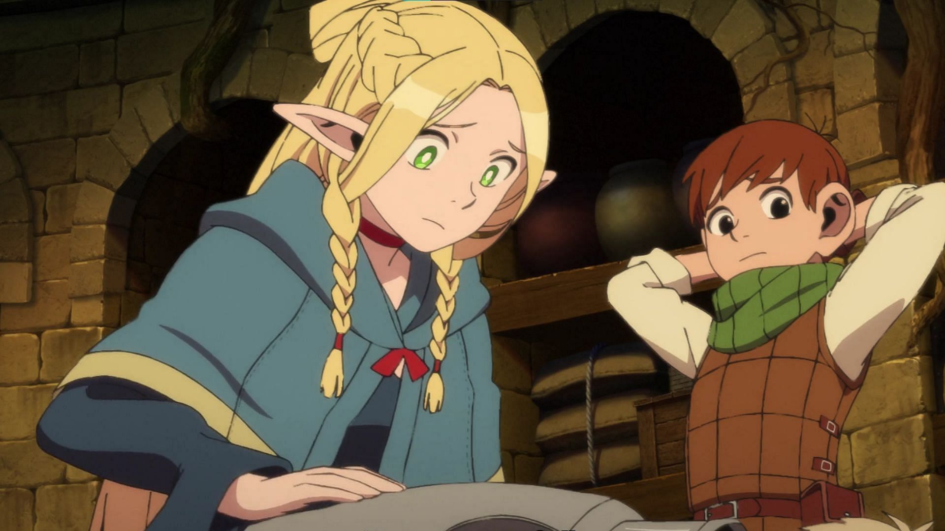 Marcille Donato, one of the most popular elf characters in anime Image via Studio Trigger)