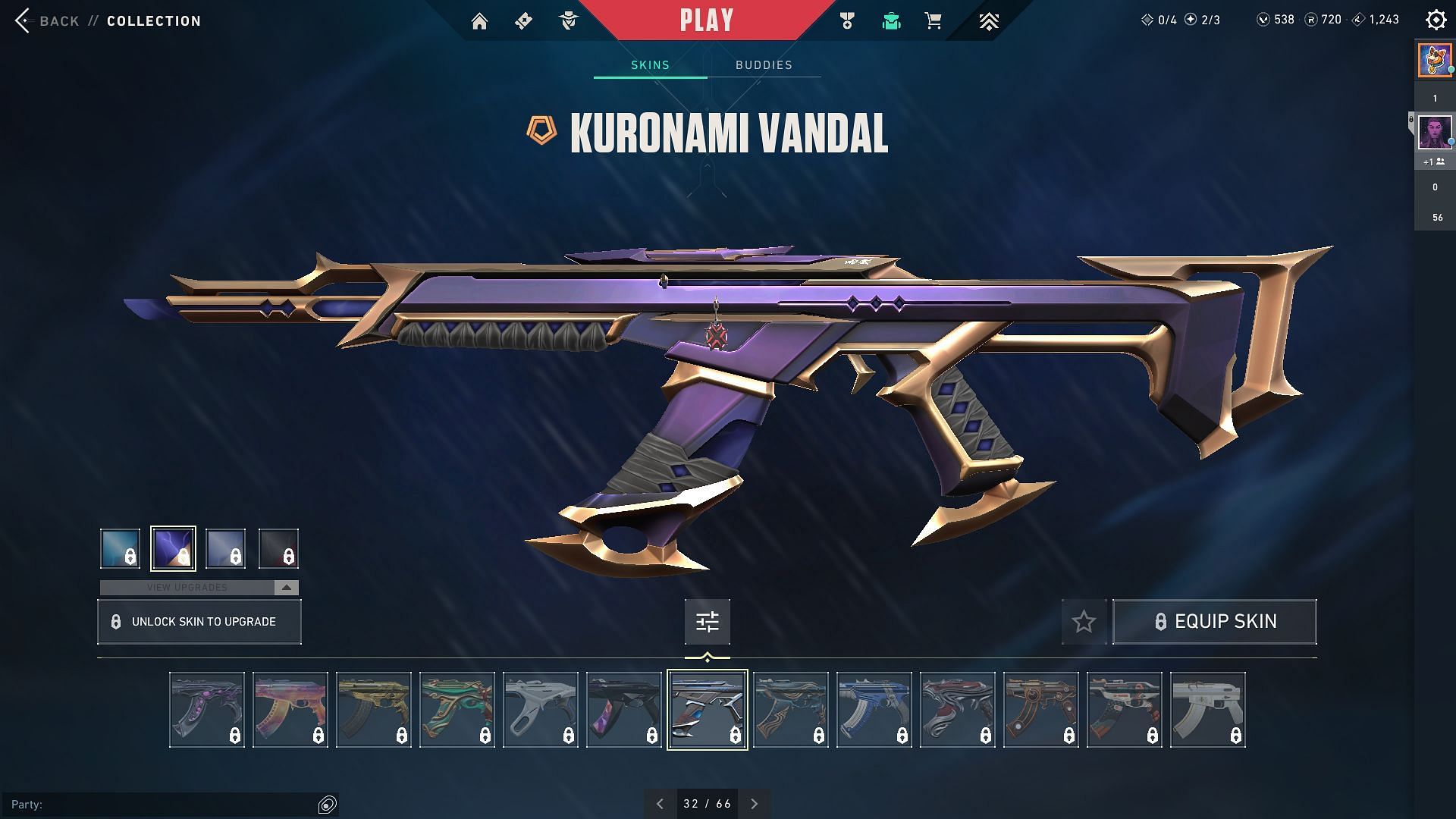 Kuronami Vandal (Image via Riot Games)