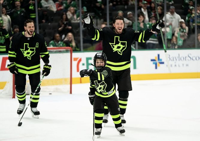 WATCH: Matt Duchene’s kids win over hearts at their father's 1,000th NHL game celebration