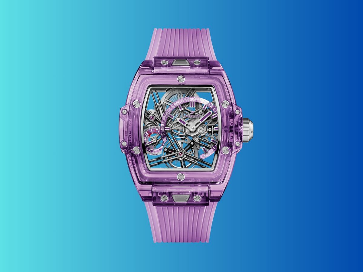 The Tourbillon Purple Sapphire watch (Image via Hublot)