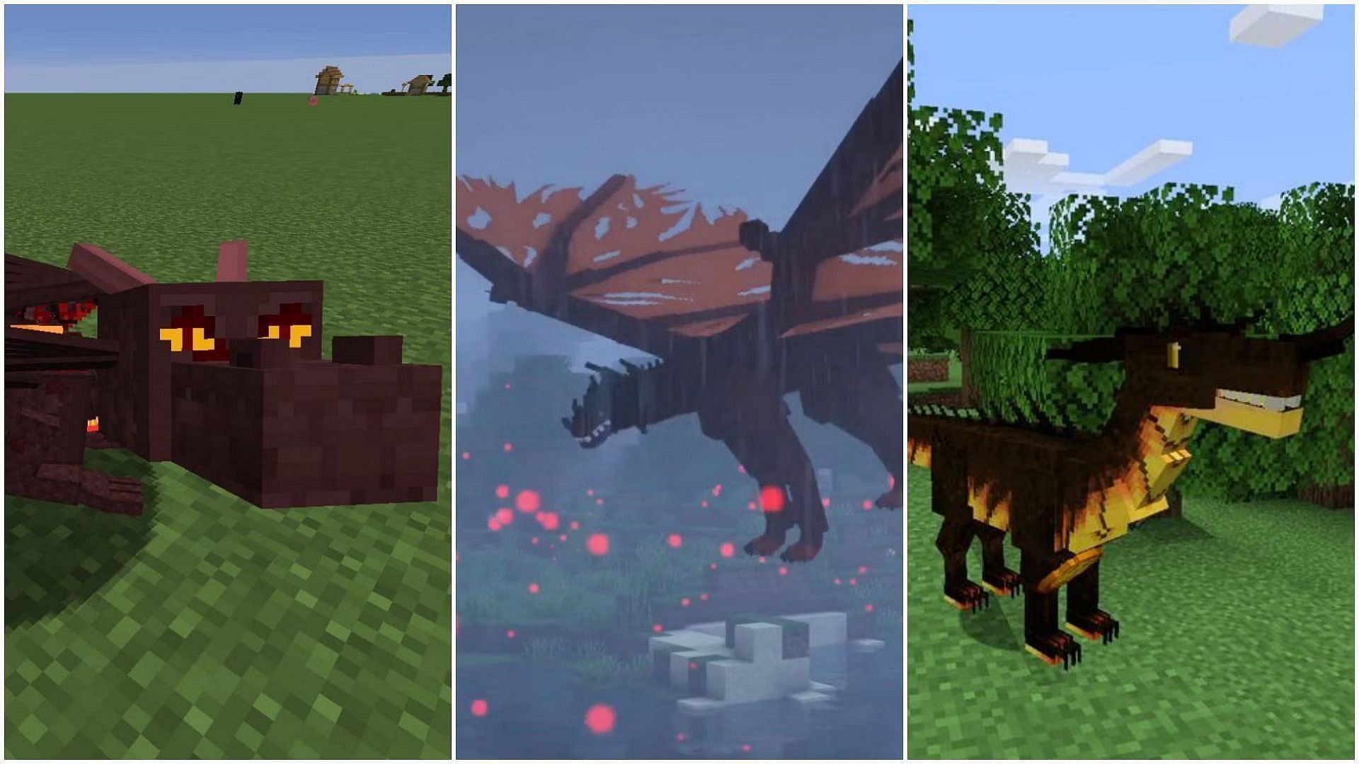 Dragon mods in Minecraft