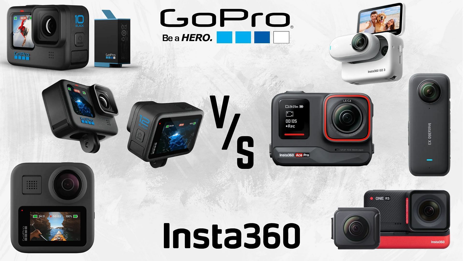 GoPro vs Insta360: Who makes the best action cameras in 2024? (Image via GoPro, Insta360)