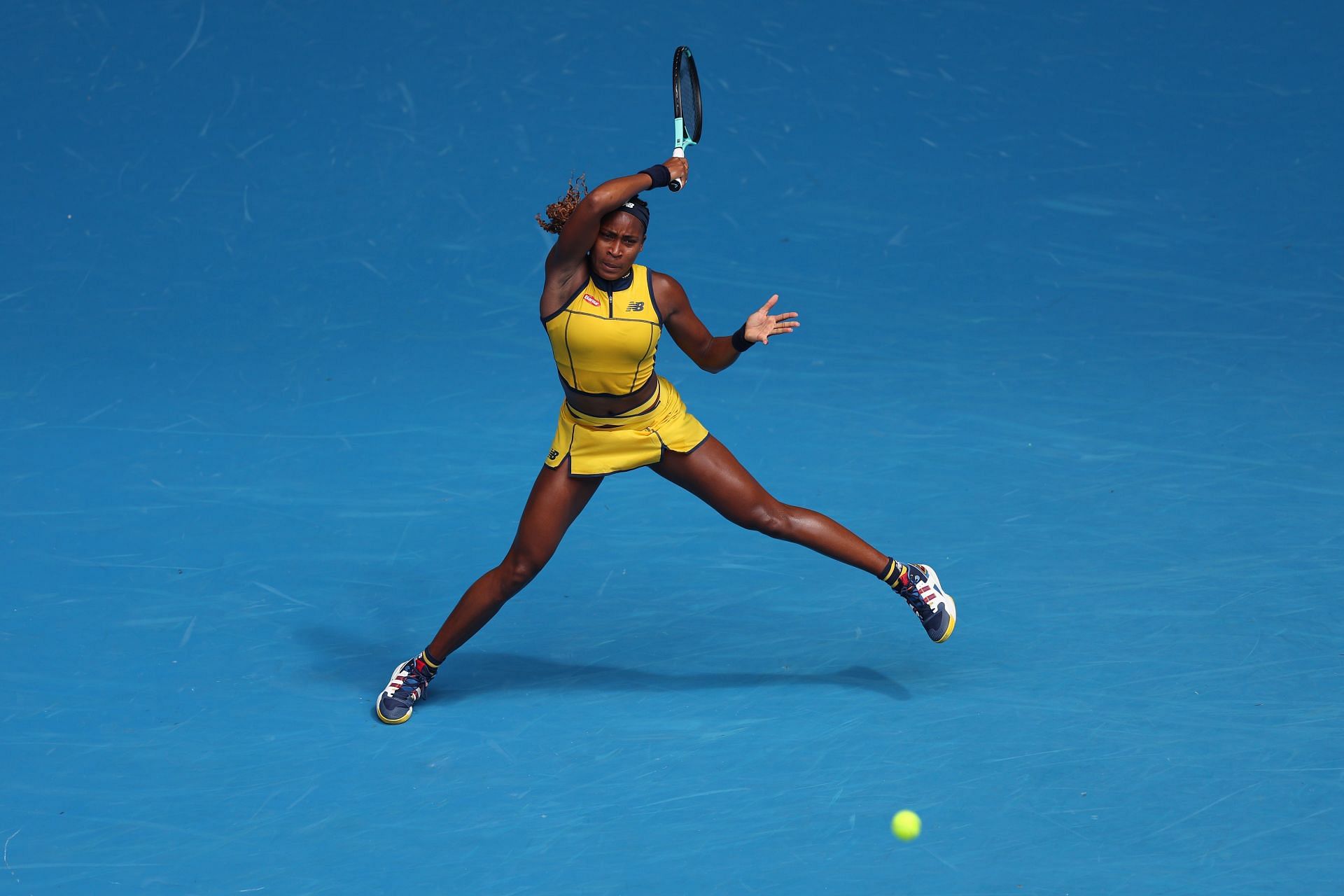 Coco Gauff in action at the 2024 Australian Open.