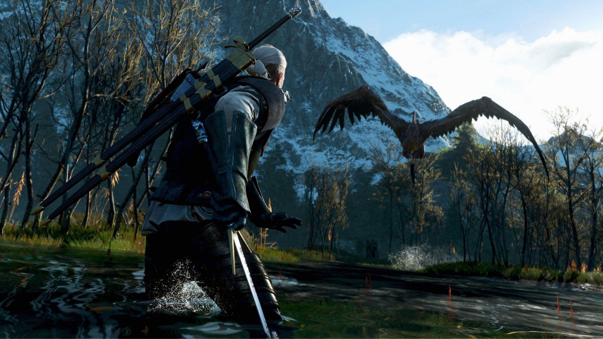 Exploring the Isles of Skellige in The Witcher 3 (Image via Twitter/@_Virtualtourism)sm)