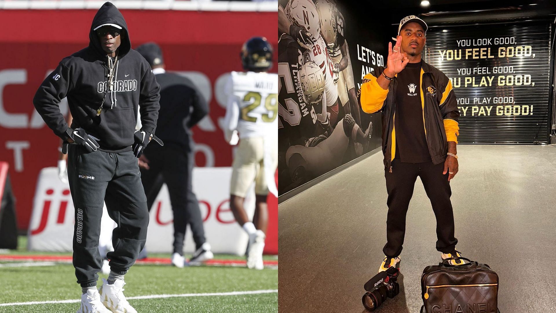 Coach Prime showers love on eldest son Deion Sanders Jr.