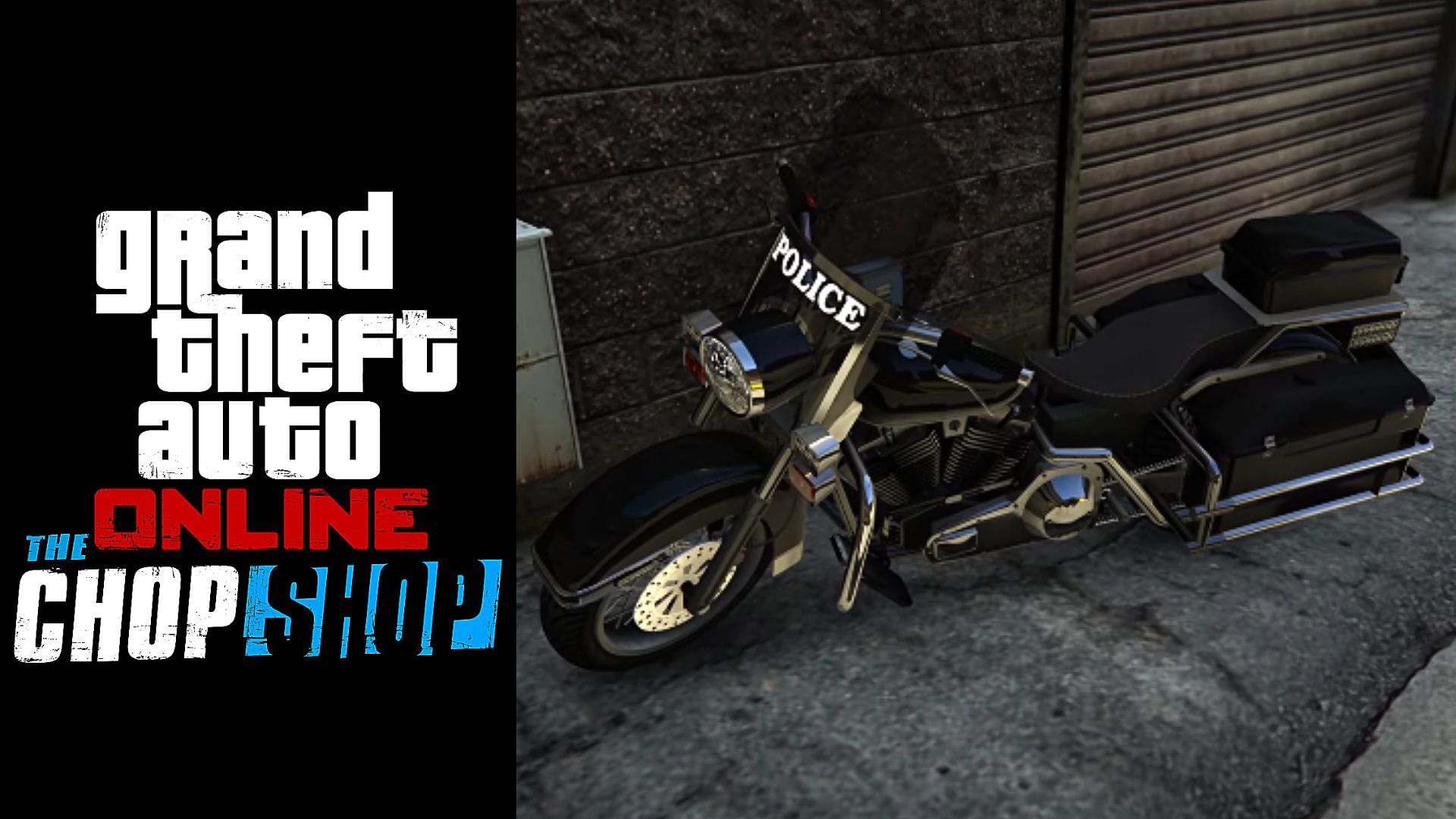 The cop bike in GTA Online (Image via YouTube/ LaazrGaming, Rockstar Games)