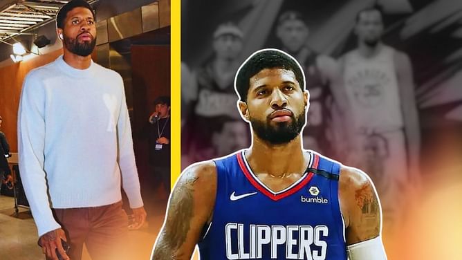 Paul George keeps it casual in $700 Ami Paris sweater before cracking NBA’s top 100 scorers list