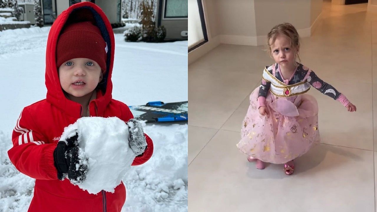 Brittany Mahomes and her children enjoyed a snow day.