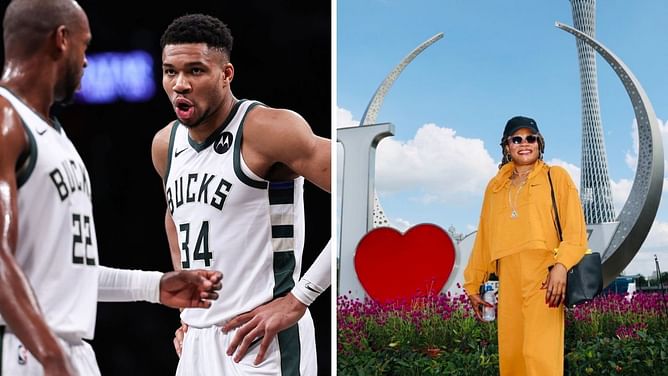 Giannis Antetokounmpo comically credits mom Veronica Antetokounmpo's latest single for Khris Middleton's milestone night