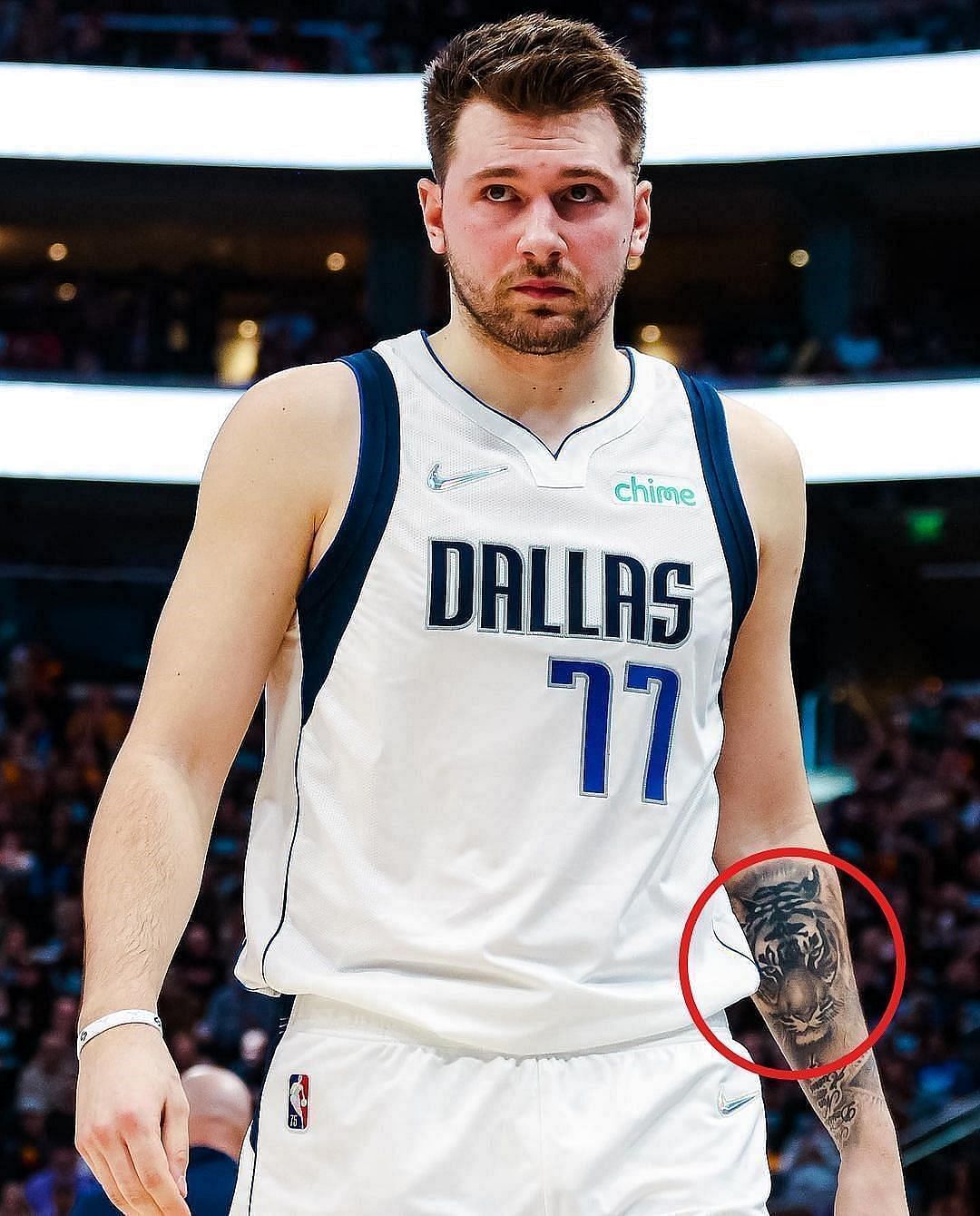 Luka Doncic Tiger Tattoo