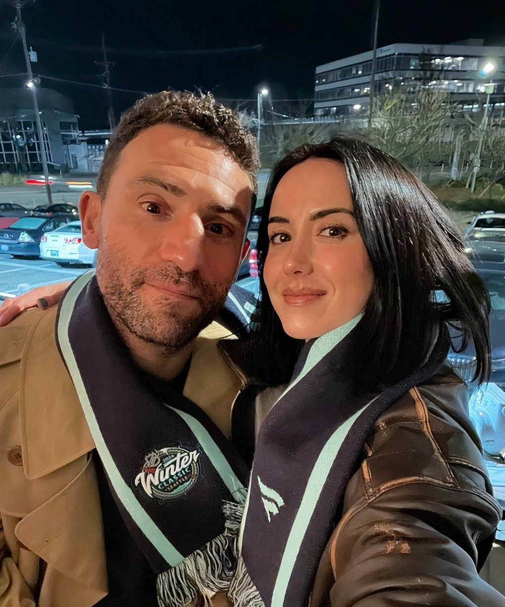 Paul Bissonnette posing with Lauren Belfoy