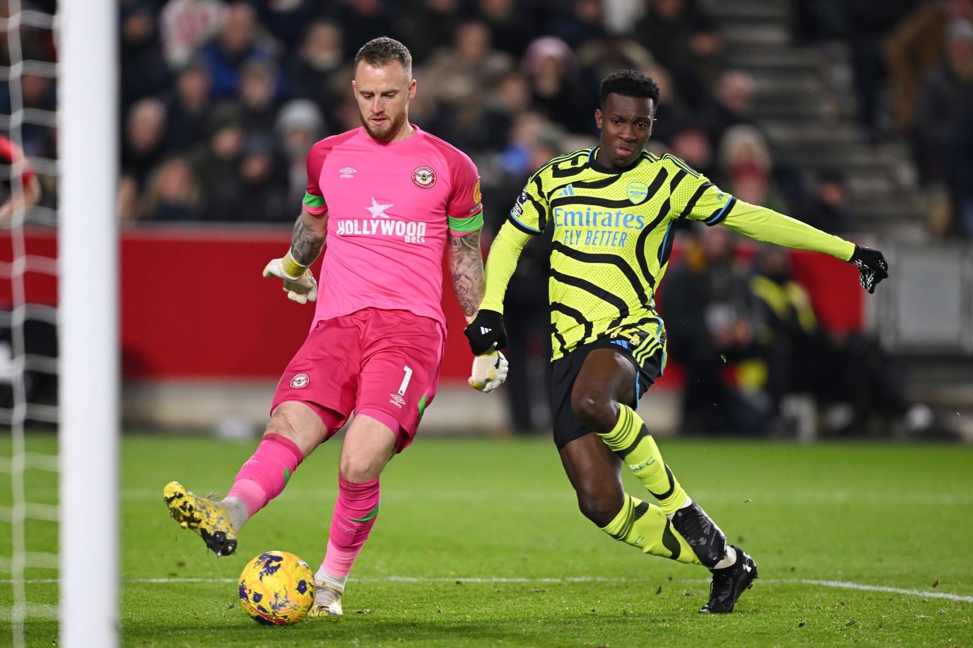 Eddie Nketiah (right)&rsquo;s future remains up in the air.