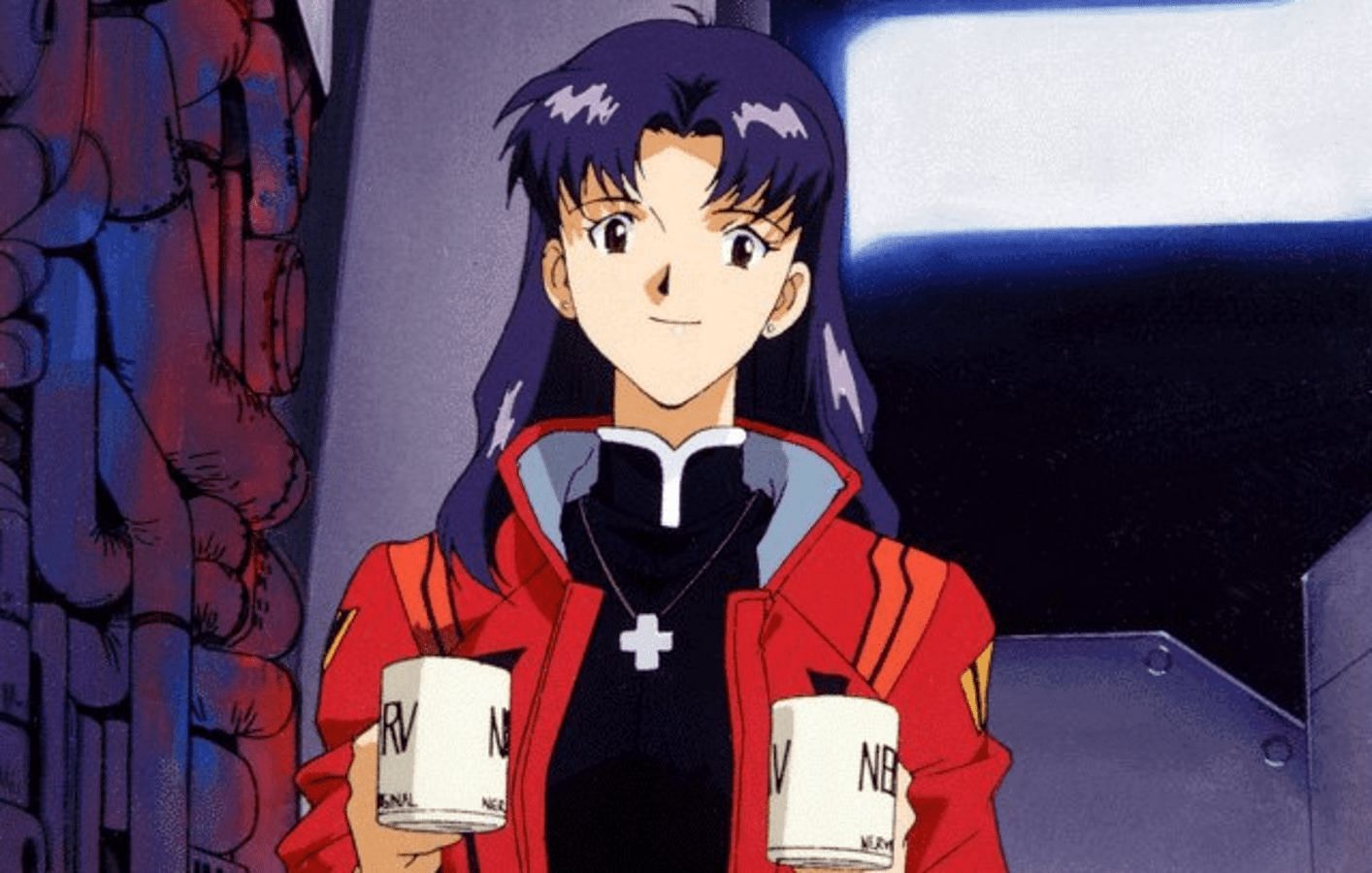 Misato Katsuragi as seen in Neon Genesis Evangelion (image via Studio Gainax, Tatsunoko Production)