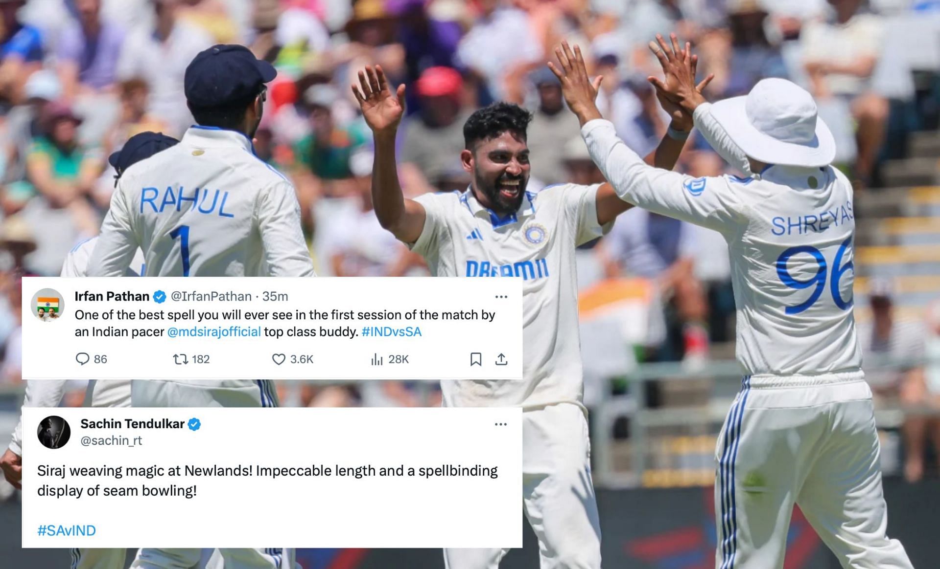 "Siraj Weaving Magic In Newlands" - Internet Hails Indian Pacer After ...