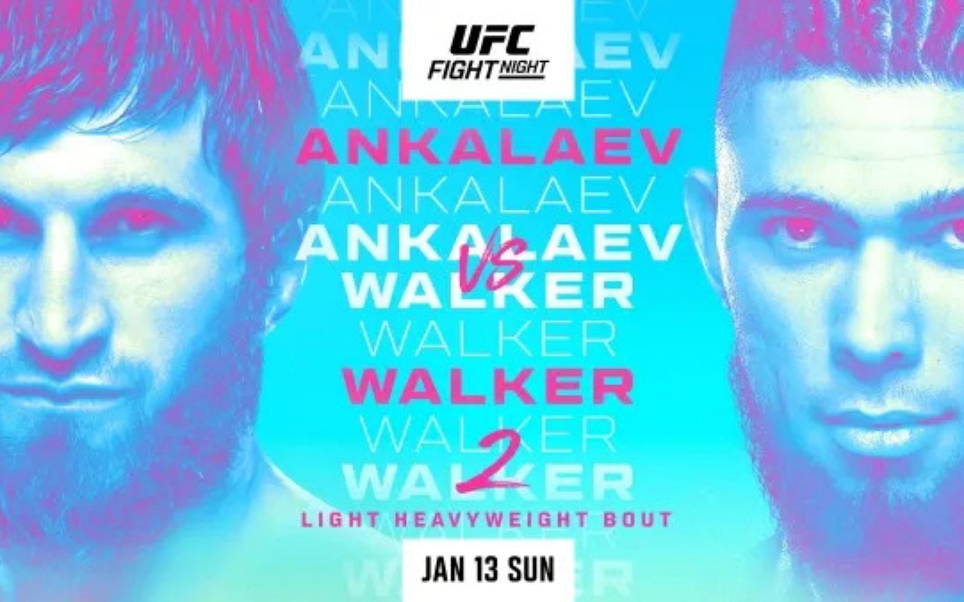 UFC Vegas 84: Magomed Ankalaev vs. Johnny Walker 2 walkout songs