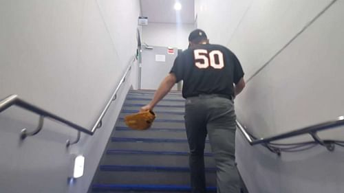 The home team bullpen inside the Gocheok Dome