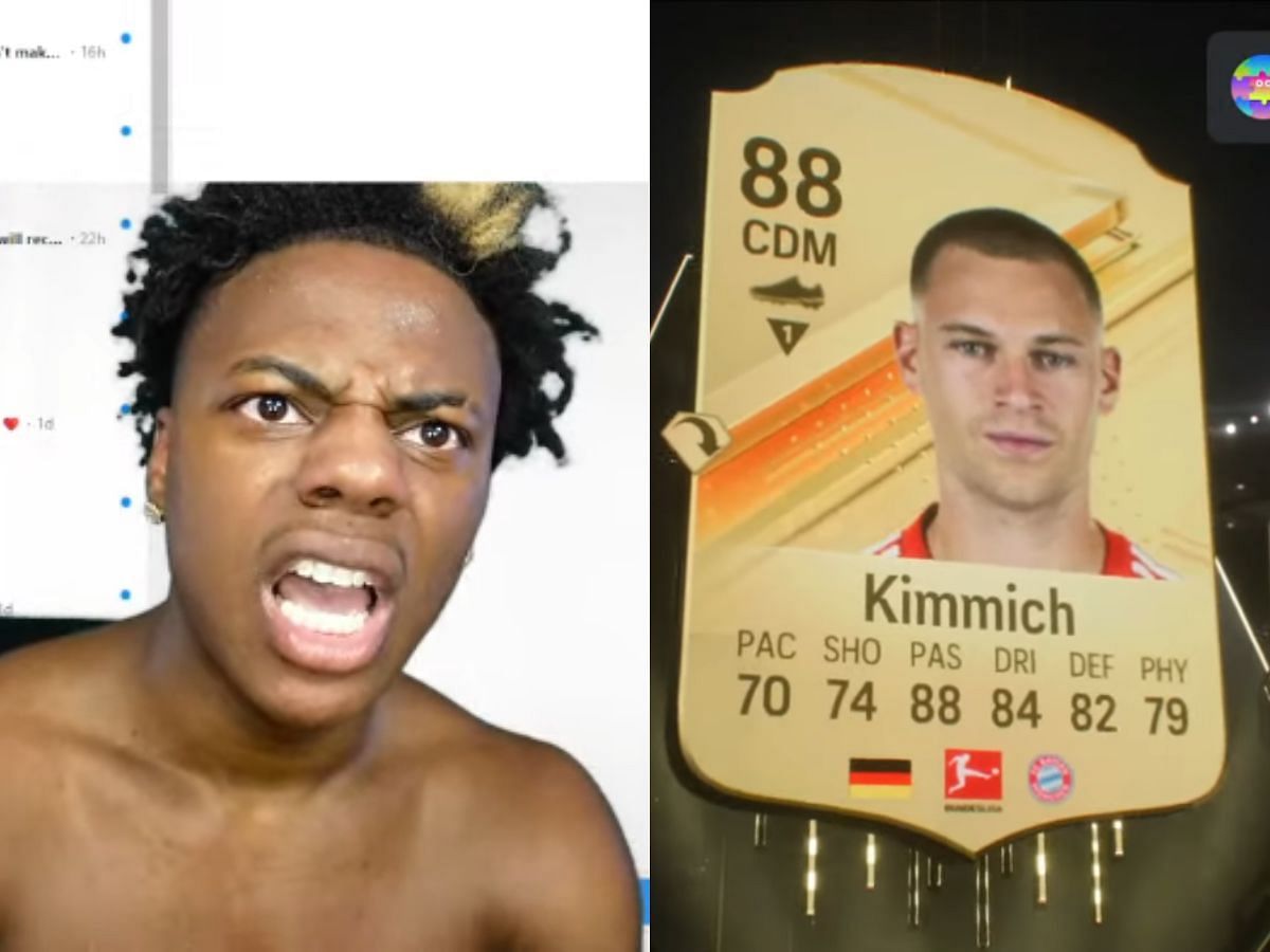 IShowSpeed goes off on Joshua Kimmich after repeatedly packing him (Image via YouTube/IShowSpeed)