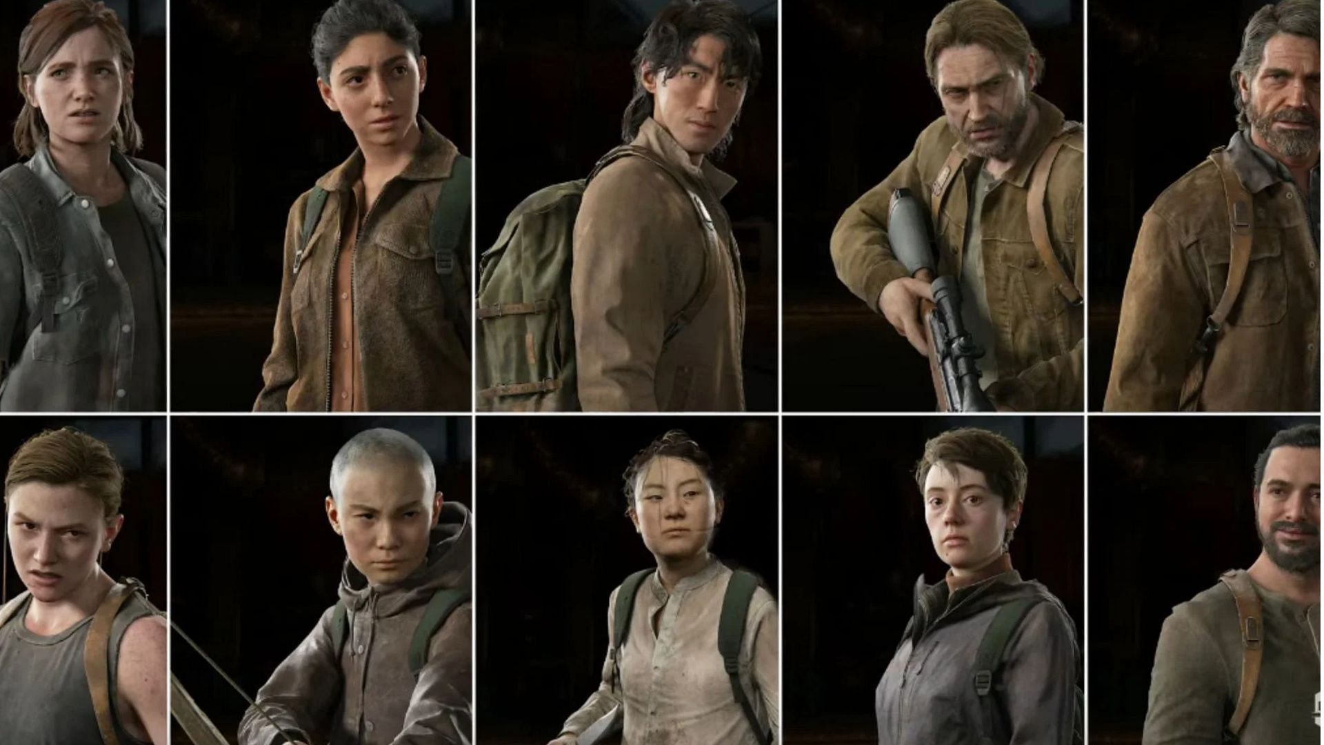Playable characters in The Last of Us Part 2 No Return. (Image via Naughty Dog)