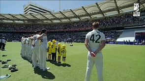 Cameron Green maintains distance from his teammates during national anthem on day 1 of AUS vs WI 2nd Test