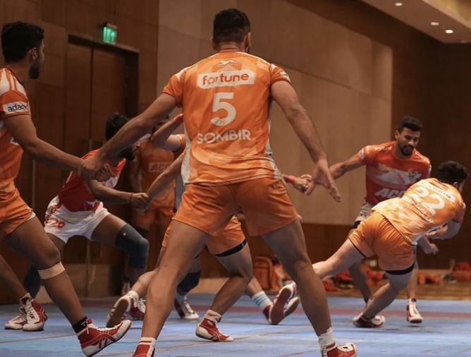 GUJ vs DEL Dream11 prediction: Today's match predicted playing 7s for Gujarat Giants vs Dabang Delhi KC Pro Kabaddi 2023, Match 53