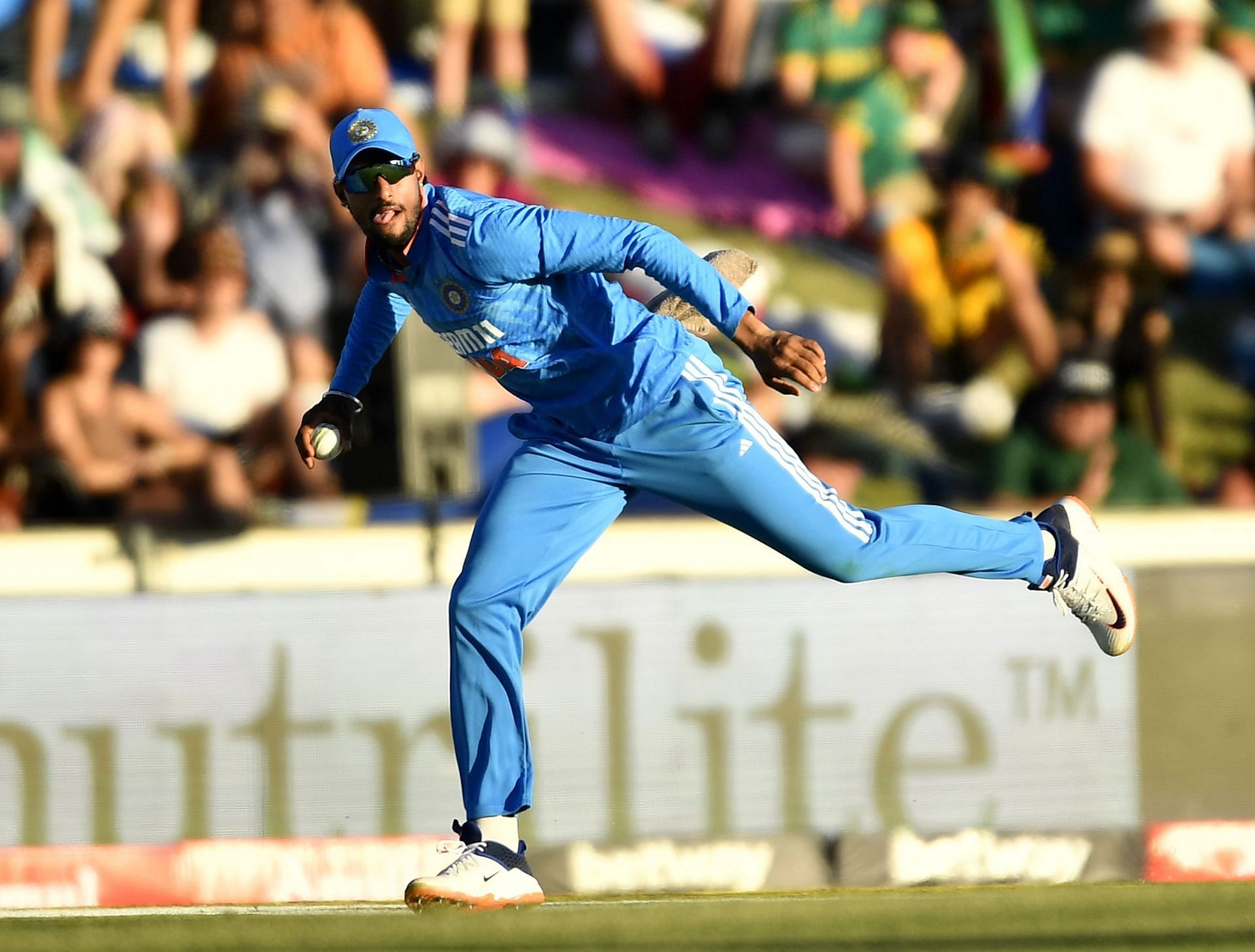 Tilak Varma has picked up two wickets in five overs in T20Is. (P/C: Getty)