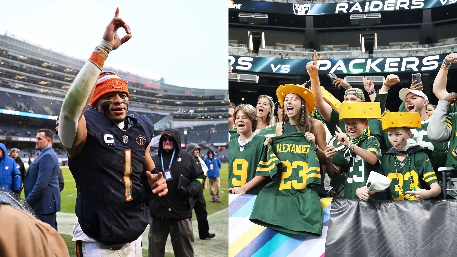 Justin Fields mocks Packers fans during his presser