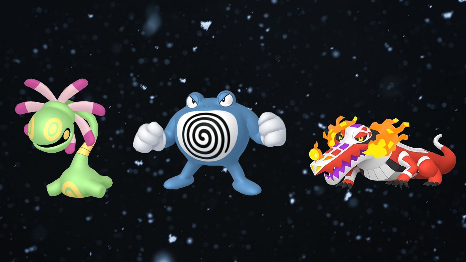 Cradily, Poliwrath, and Skeledirge (Image via TPC)