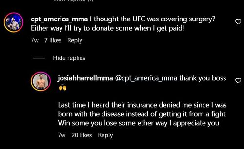 Screenshot from @josiahharrellmma on Instagram