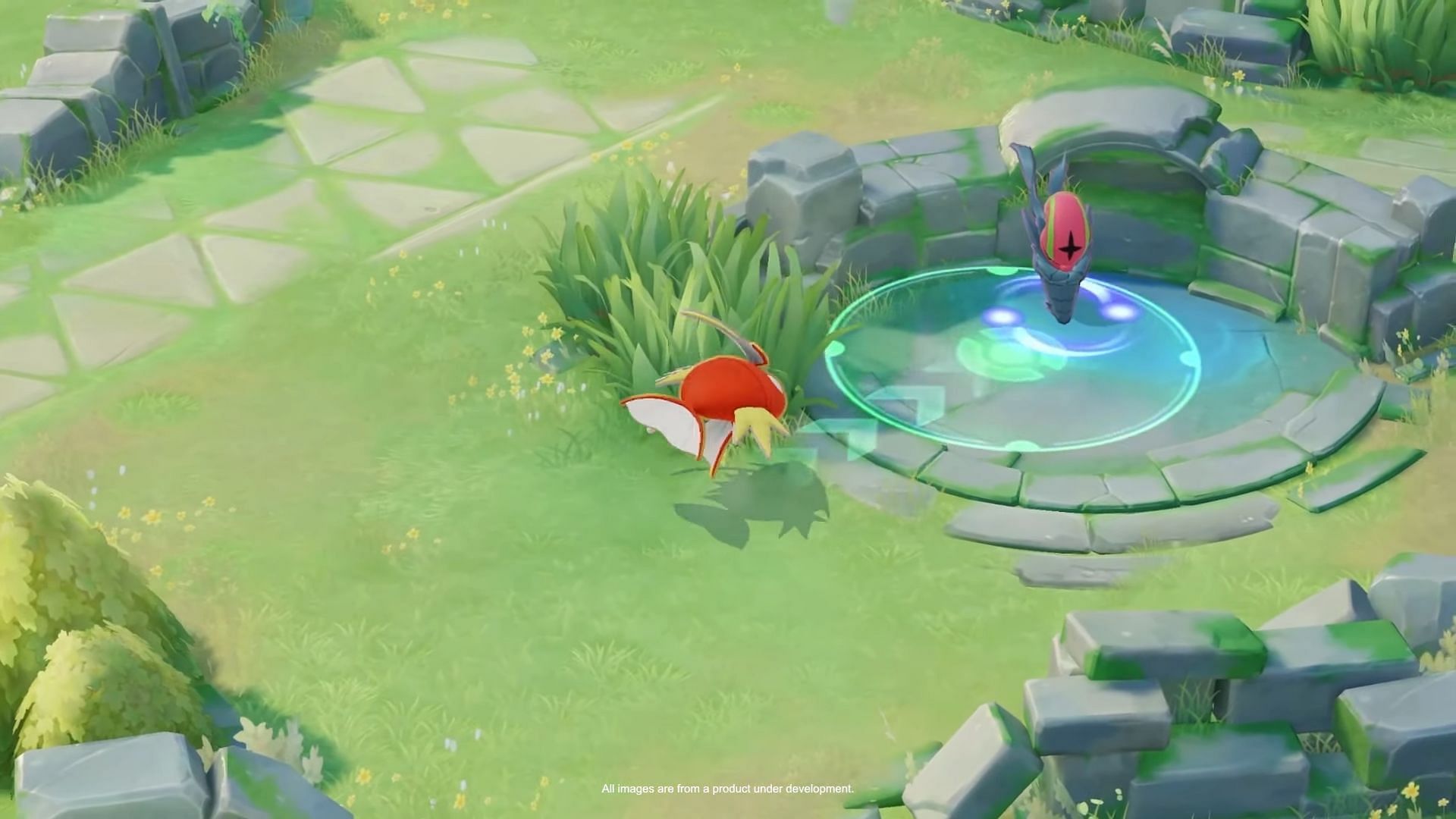 Magikarp using Splash in Pokemon Unite. (Image via The Pokemon Company)