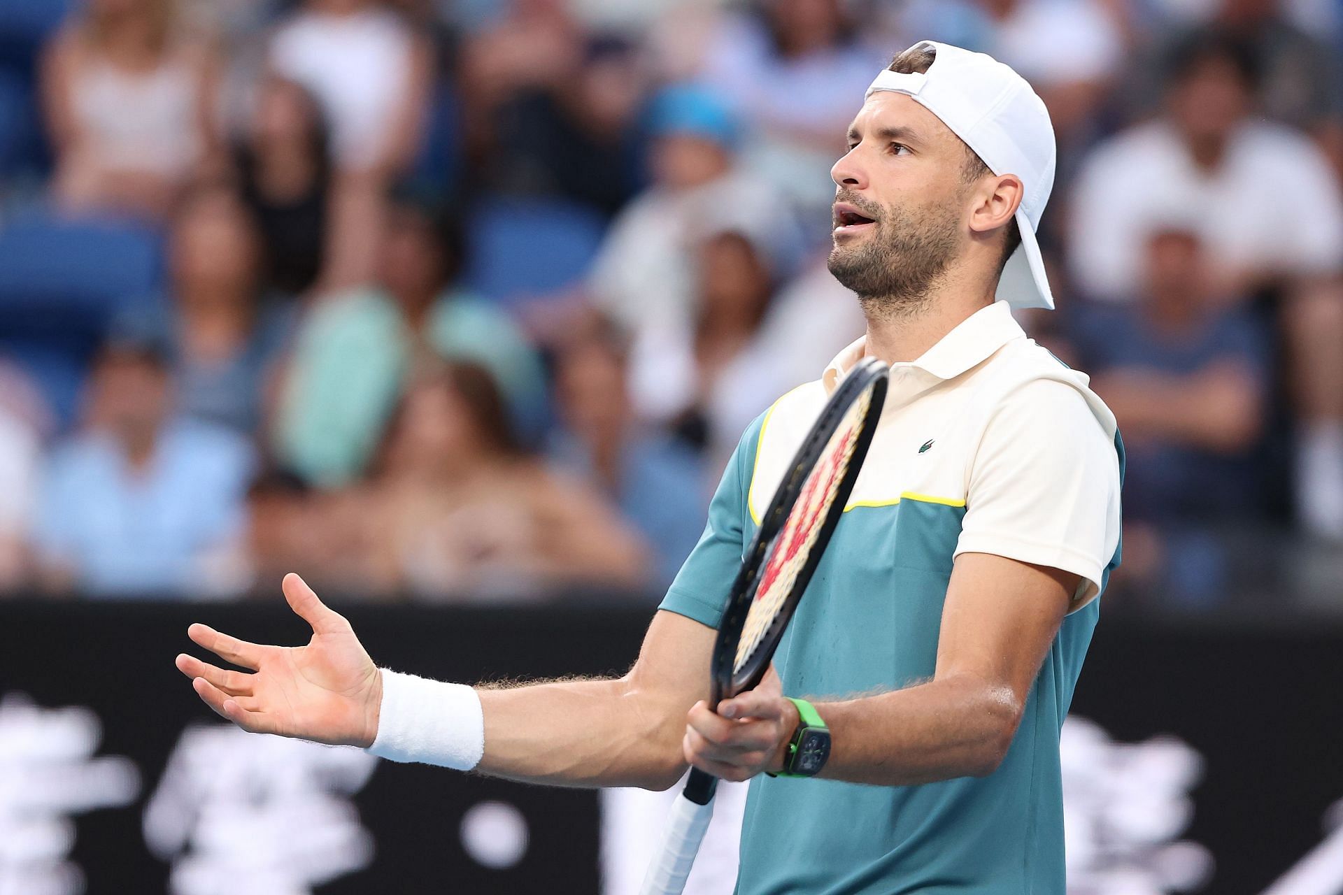 Grigor Dimitrov at the 2024 Australian Open.