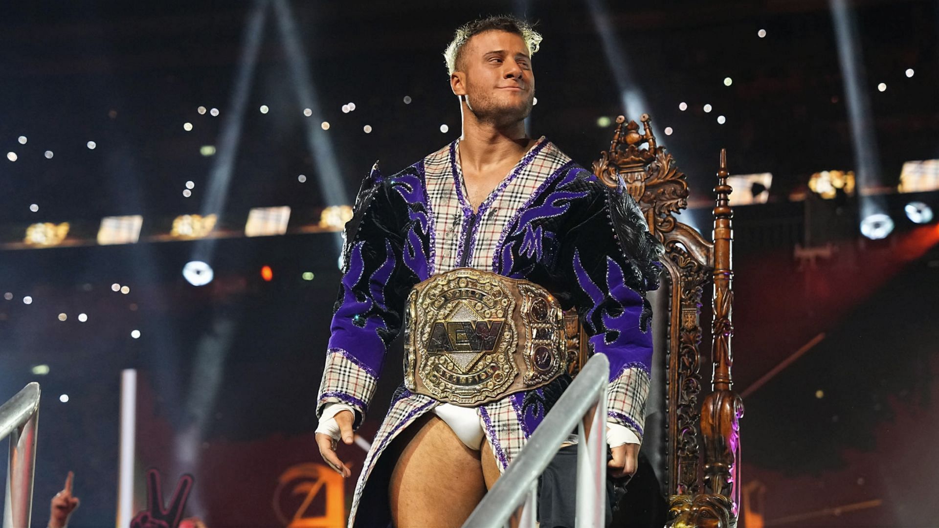 MJF makes his entrance at AEW All In 2023