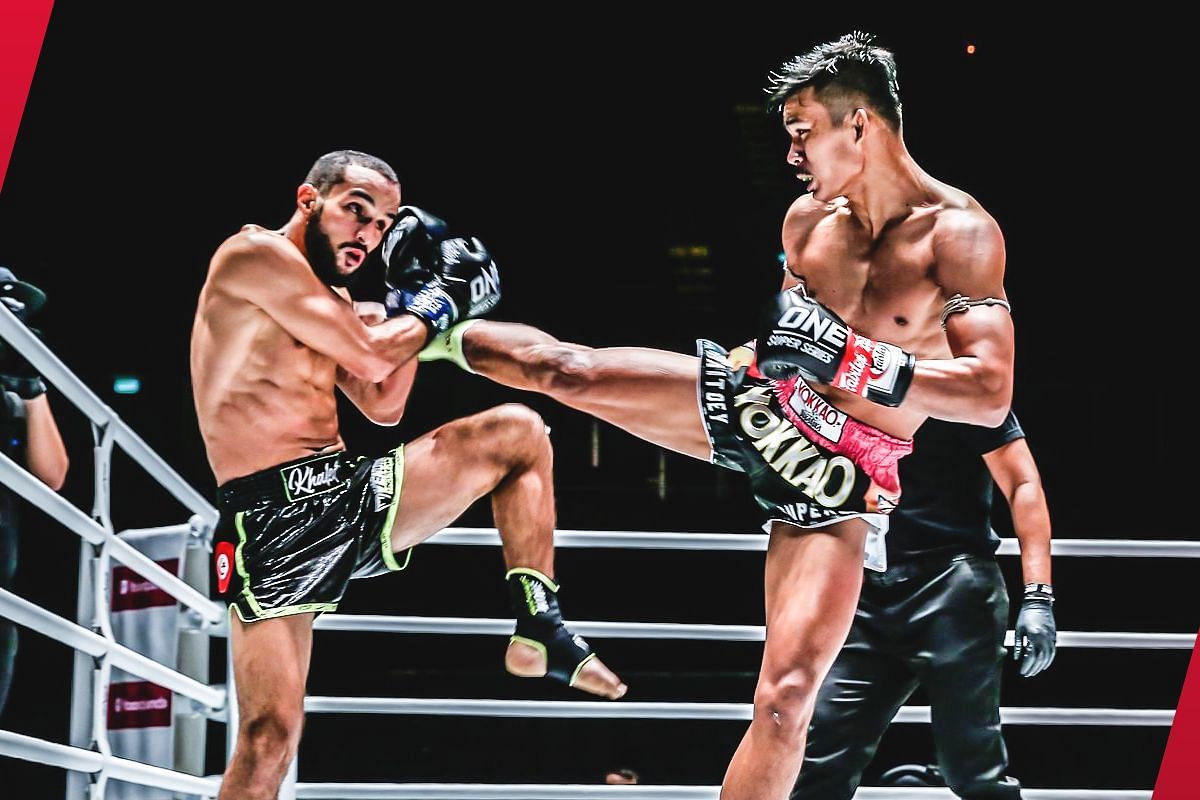 Superlek Kiatmoo9 fighting Fahdi Khaled | Image credit: ONE Championship