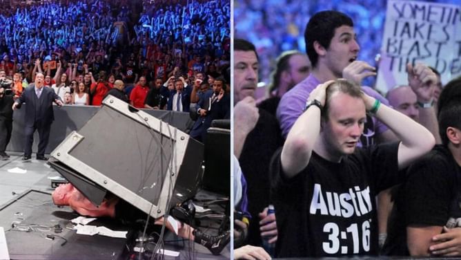[WATCH] Brutal assault lays out top WWE champion and his faction after major title match