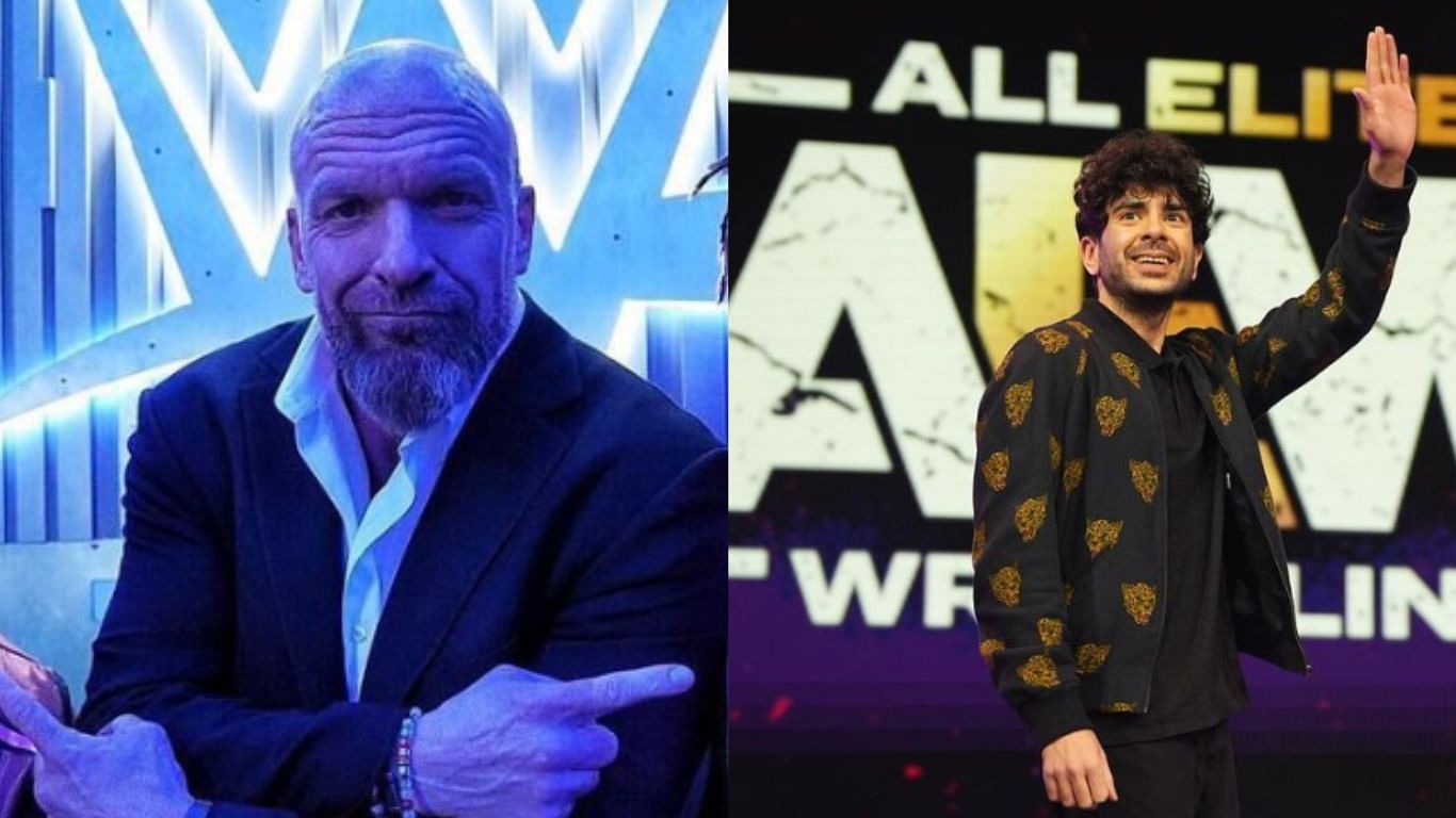 Triple H (left), Tony Khan (right)