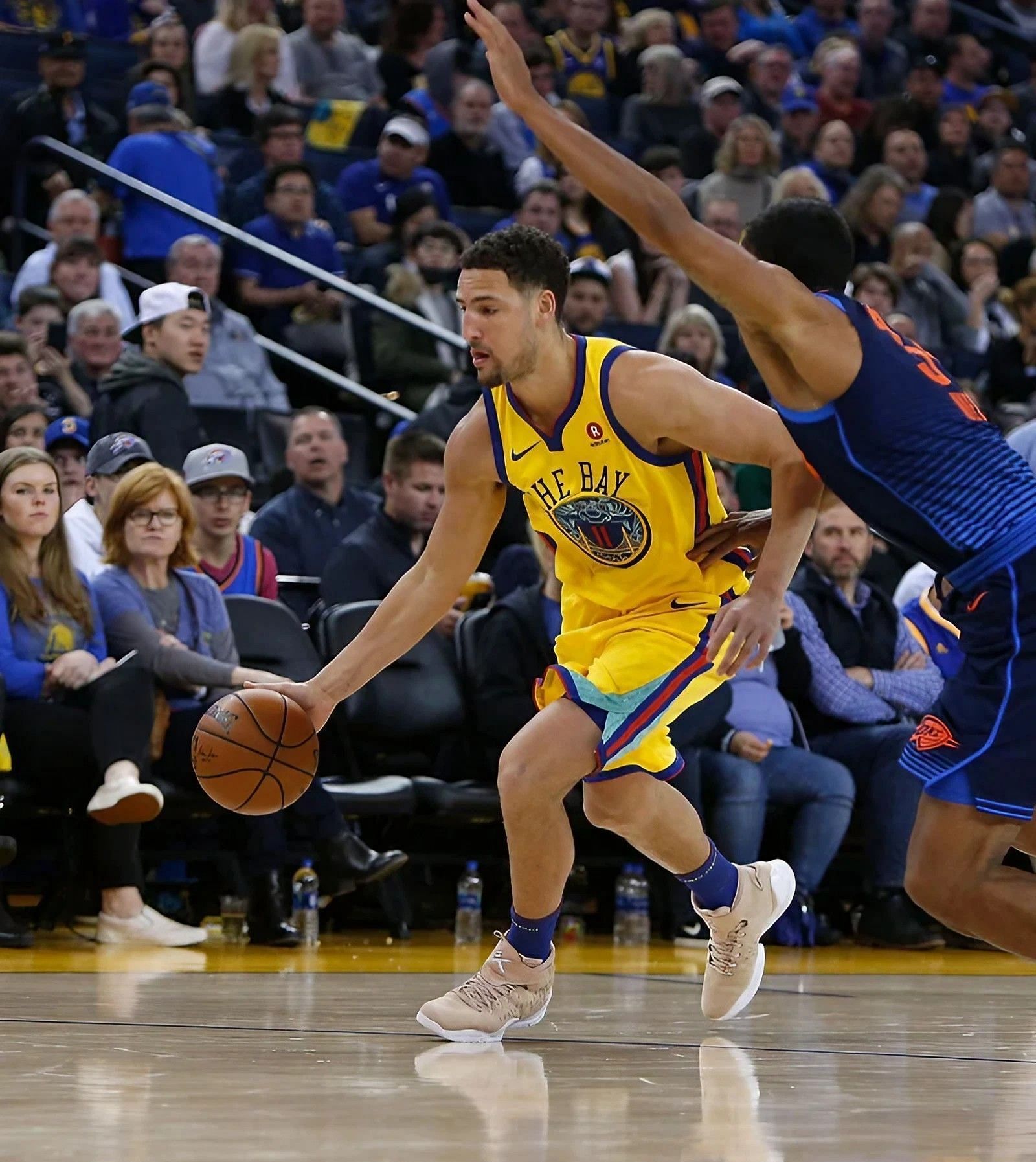 Thompson in action wearing Anta KT3 &ldquo;Rocco&rdquo; Limited Launch (Images via Nice Kicks)