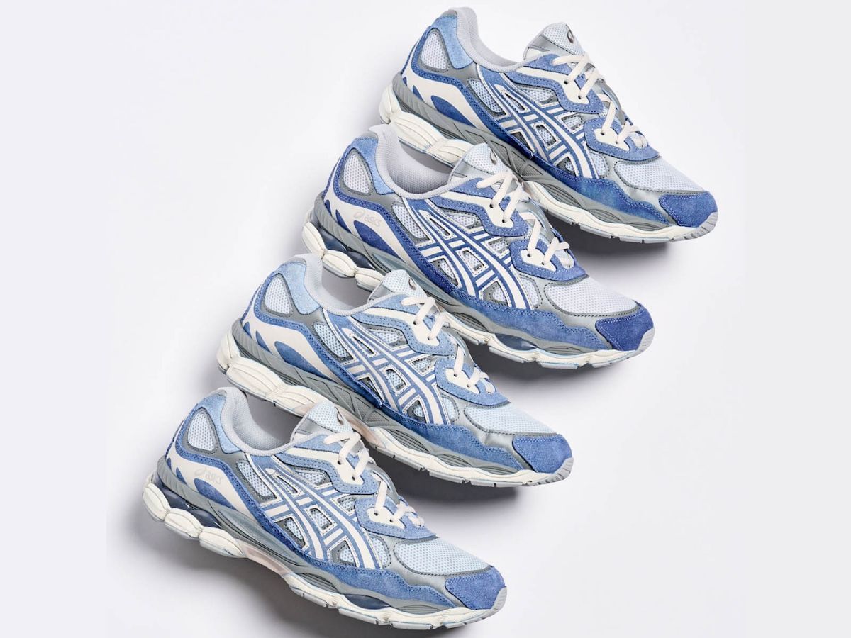 Lapstone &amp; Hammer x ASICS GEL-NYC &ldquo;Indigo Dip Dye&rdquo; sneakers (Image via Lapstone &amp; Hammer website)