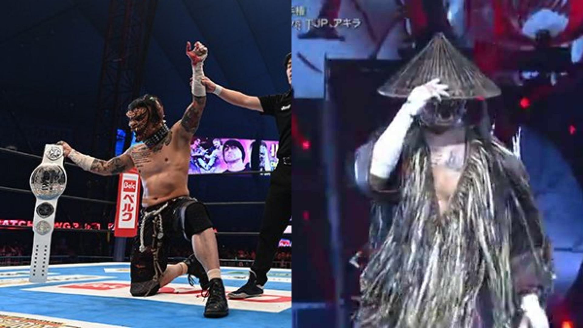 A former WWE Superstar introduced a brand new character at the Tokyo Dome (Photo Credits: NJPW World/Wrestle Kingdom 18)