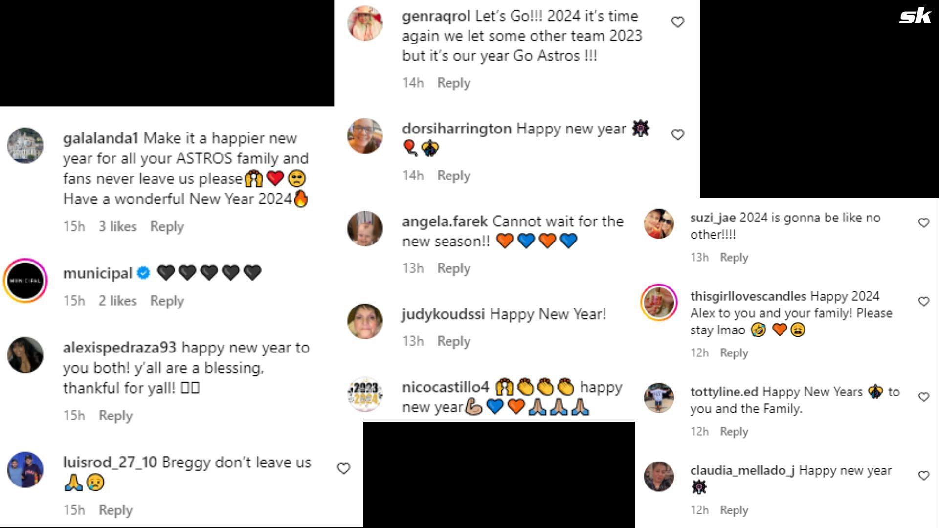 Fan reactions to Bregman&#039;s New Year post