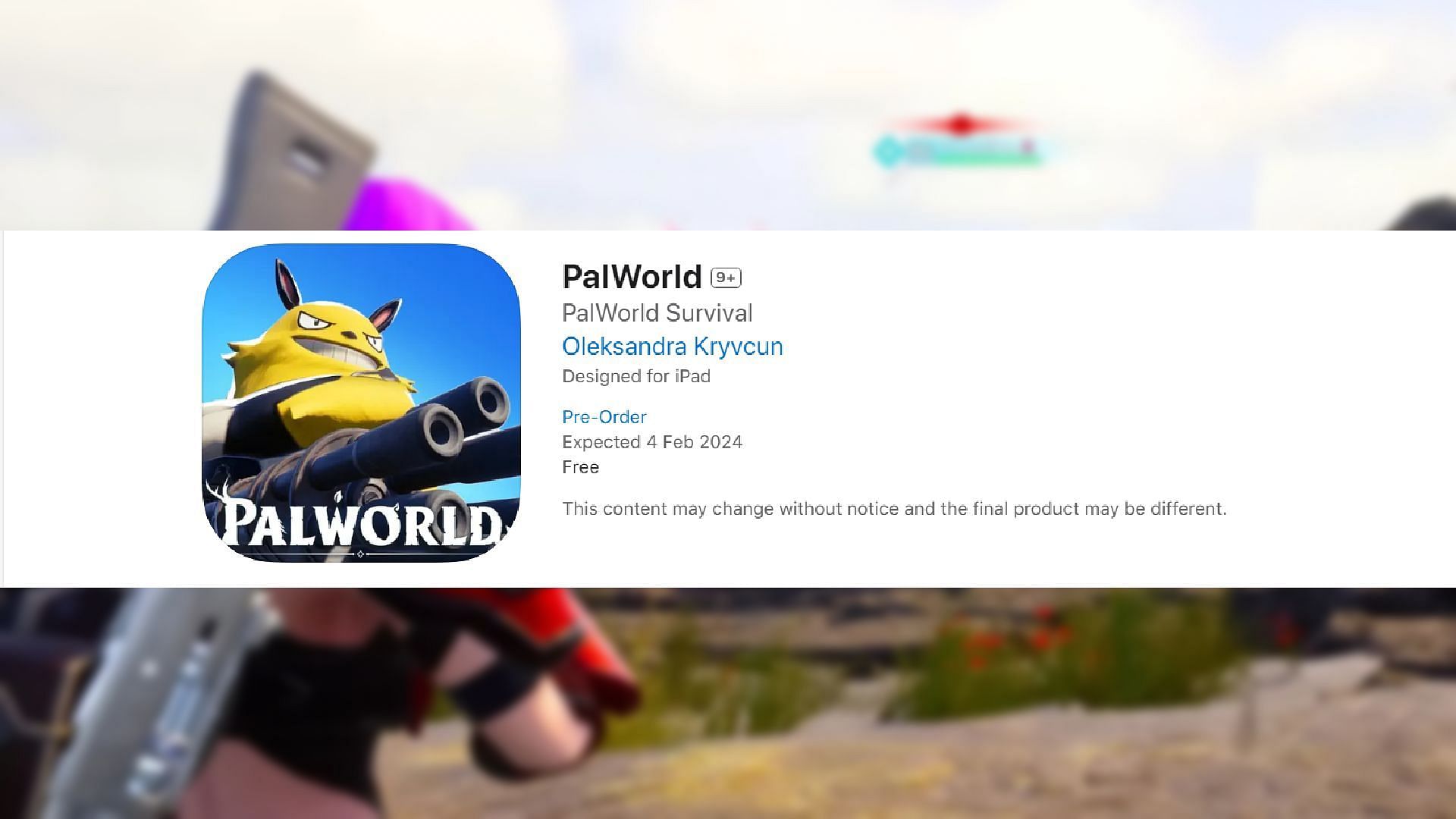 PalWorld App Store listing: Should you download?