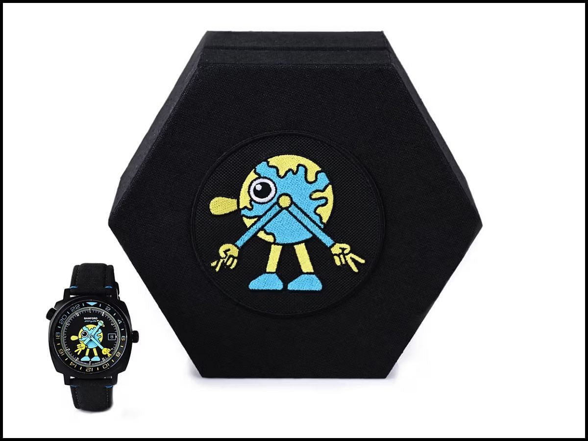 Bamford London x Jeremyville Limited-Edition GMT watch (Image via Bamford London)